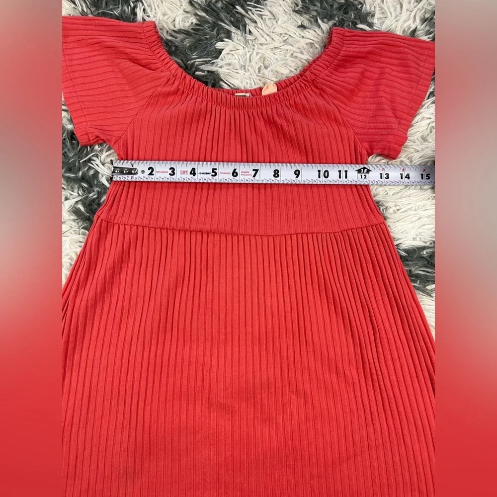 Roxy Girl Coral Short Sleeve Dress Size Large